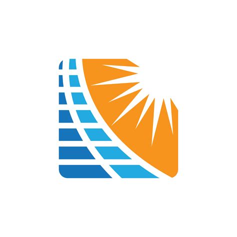 Solar tech logo template 14604202 Vector Art at Vecteezy