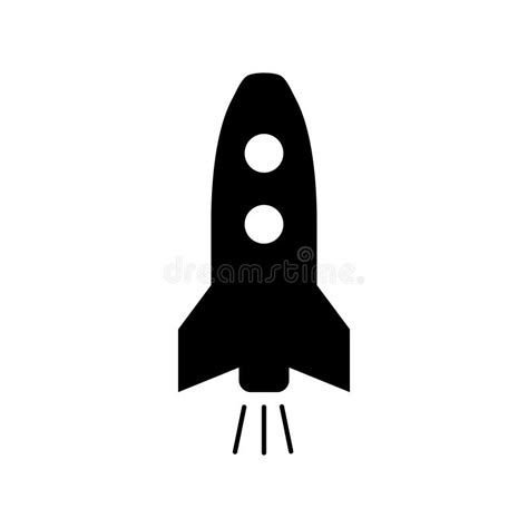 Space Ship Vector Icon Rocket Illustration Symbol Rocketship Logo