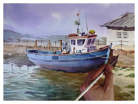 Watercolor Tutorial: The Fishing Boat - Art for Sharing