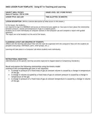 Xmss Ict Lesson Template Aichin PDF