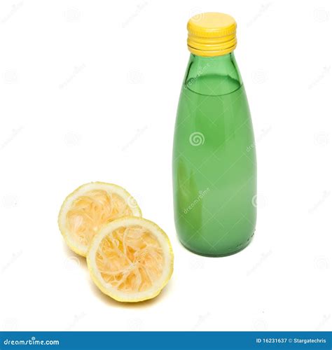 Bottled Lemon Juice Royalty Free Stock Photography - Image: 16231637