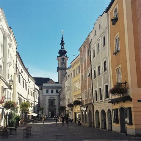 The old town of Linz, Austria is full of history and culture. Tiny streets of colorful houses ...