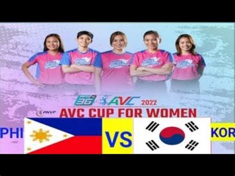 AVC LIVE PHILIPPINES Vs SOUTH KOREA I SCORES And PLAY BY PLAY