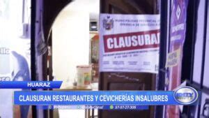 Huaraz Clausuran restaurantes y cevicherías insalubres SOLTVPERU