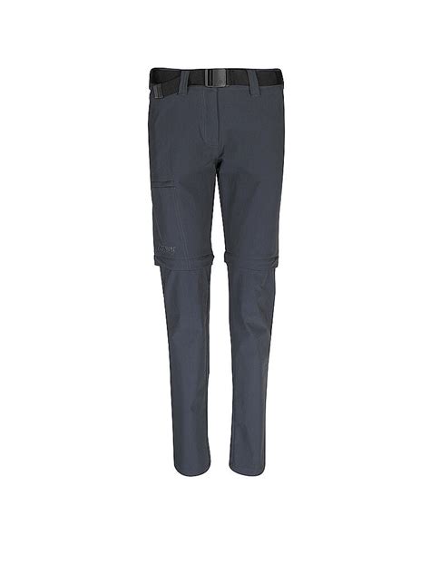 Maier Damen Zipoff Wanderhose Inara Slim Zip Grau