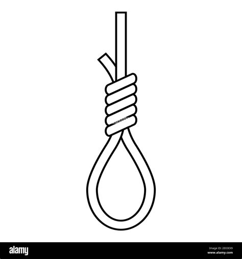 Noose Loop For Hanging Death Penalty Icon Vector Loop Execution