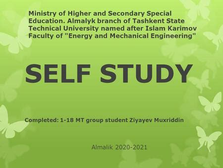 Ministry Of Higher And Secondary Special