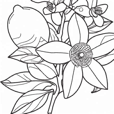 Compartilhar Imagens 93 Images Flor De Laranjeira Para Colorir Br