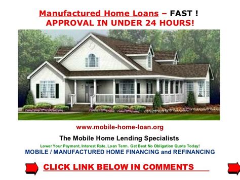 Loans For Manufactured Homes Financing Manufactured Homes Manufact