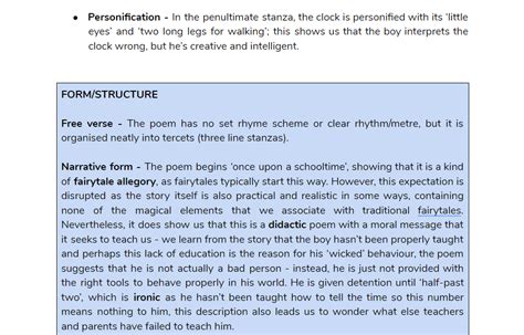 U. A. Fanthorpe 'Half-past Two' - Poem Analysis | Teaching Resources