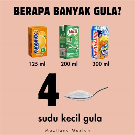 minuman tinggi gula ni jangan beli   anak manis