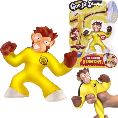 Amazon.com: Heroes of Goo Jit Zu - Stretchy Monkey Action Figure, Simian : Toys & Games