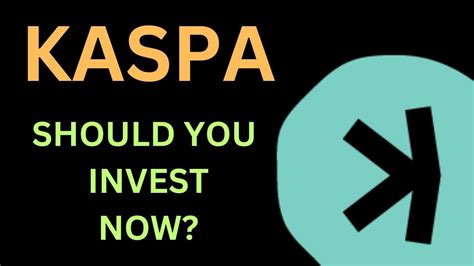 KASPA KAS Should You Invest Now Or Wait For A Pull Back YouTube