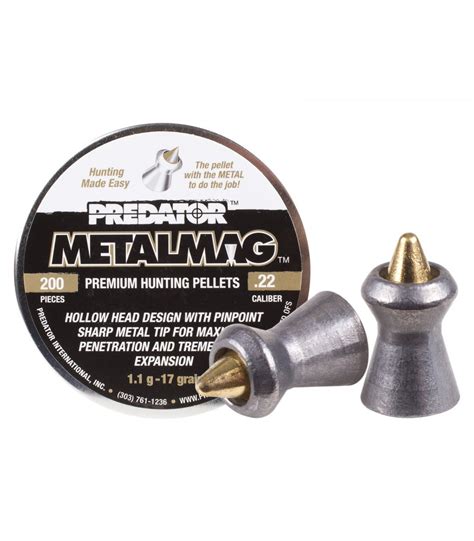 Predator Metalmag Pellets Cal Grains Pointed Ct Predator