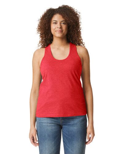 Gildan Women S Softstyle Cvc Racerback Tank Free Shipping Ebay