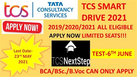 Tcs Smart Hiring 2021 Tcs Mass Recruitment Off Campus Drive 2021 2019 2020 Batch Tcs Nqt