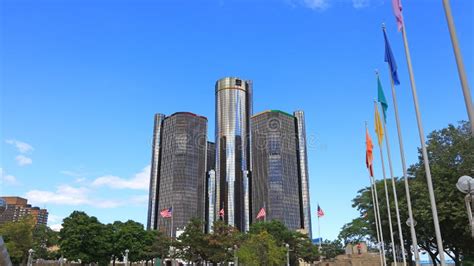 M Renaissance Center Is One Of The Modern Iconic Buildings On The