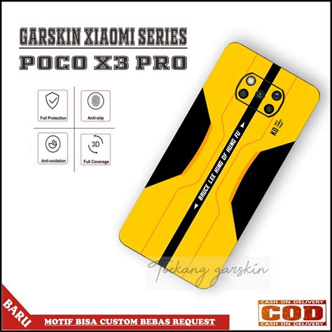 Jual Original Garskin Xiaomi Poco X3 Pro NFC Moti BRUCE LEE Bisa