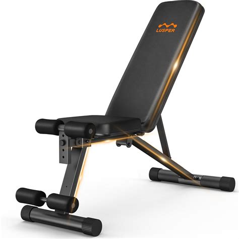 Amazon Lusper Adjustable Weight Bench Foldable Lb Stable