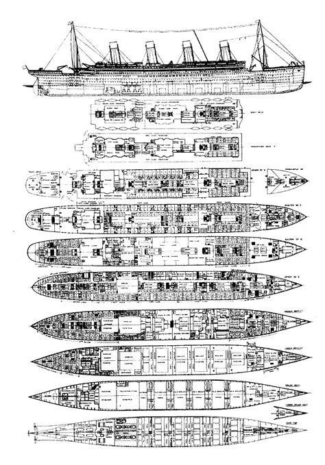 Titanic S Deck Plans R Titanic