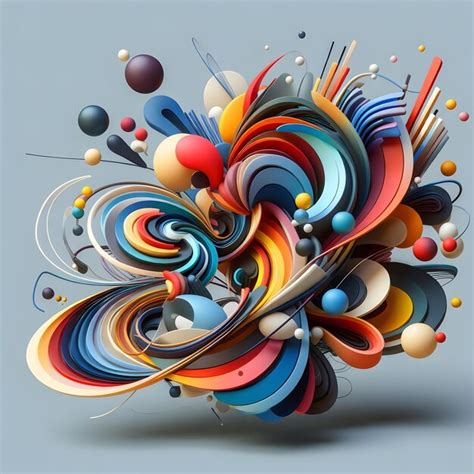 Premium Photo | Vibrant Abstract Colorful Sculptures Captivating Art