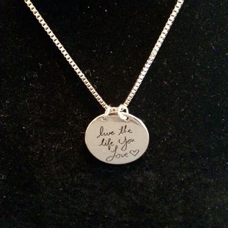 LIVE THE LIFE YOU LOVE Medallion Necklace Silver