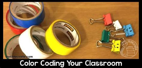 Color Coding Your Classroom Nouvelle ELA Teaching Resources