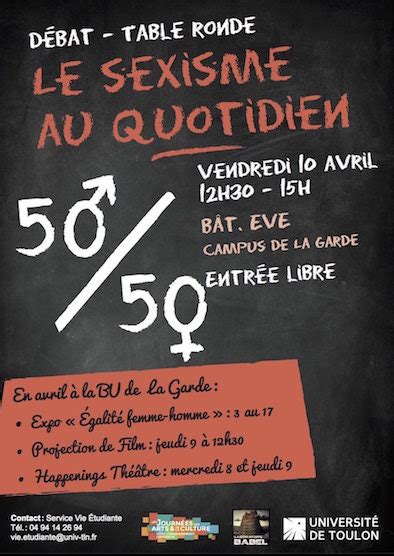 Le Sexisme Au Quotidien Université De Toulon