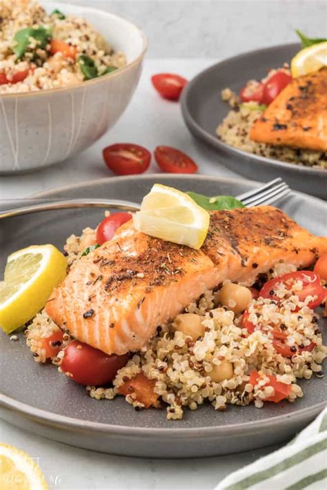 Salmon Quinoa Salad With Lemon Dressing Blues Best Life