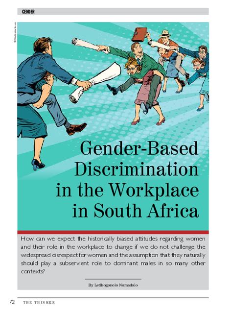 Pdf Challenging Gender Discrimination In South African Workplaces