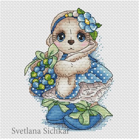 Cross stitch design "Spring Bunny" #sa_stitch #sa_pattern #pattern # ...