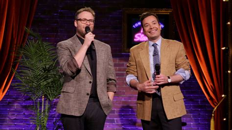 Seth Rogen, Jimmy Fallon Perform Kid Jokes as Stand-Up Acts