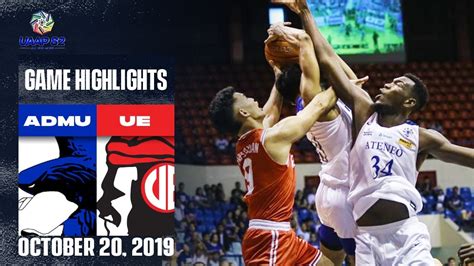 Admu Vs Ue October Game Highlights Uaap Mb Youtube