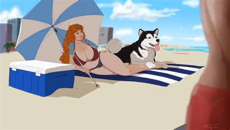 Linette On Beach By NoTrip Hentai Foundry