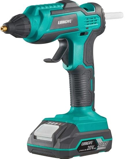 Liangye DIY Power Tools 20V Battery Operated Cordless Glue Melt Gun