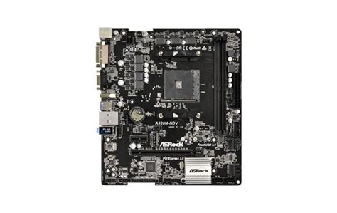 ASRock A320M HDV R4 0 AMD Ryzen AM4 MicroATX Motherboard Retail