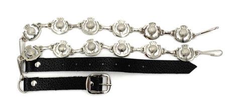 Men S Fancy Scottish Kilt Sporran Chain Belt Thistle Design