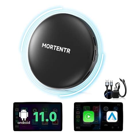 MORTENTR Wireless CarPlay Android Auto Adapter With Netflix YouTube