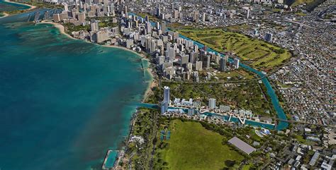 Ala Wai Canal Flood Control System | Waikiki beach, Canal, Wetland