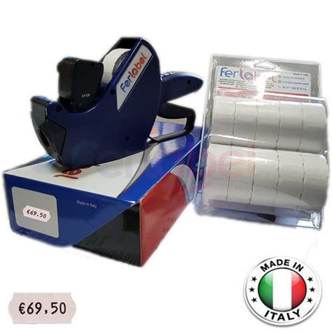 Kit Prezzatrice Caratteri Rotoli Etichette Bianche Kitprezz In