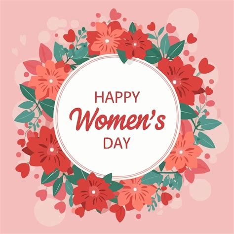 Premium Vector 8 March Womens Day Greeting Card Design