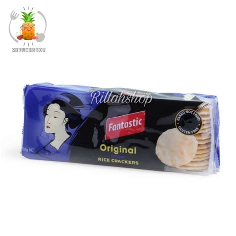 Jual Fantastic Rice Crackers Original 100g Shopee Indonesia