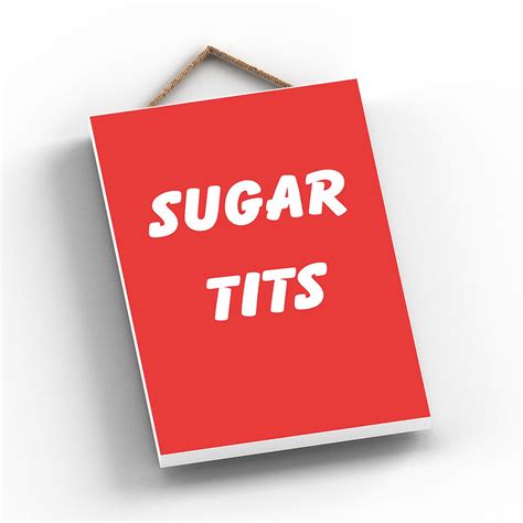 Sugar Tits Large Hanging Plaque Barrybados