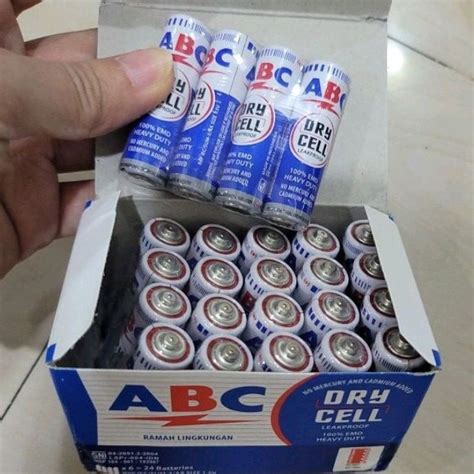 Jual BATU BATERAI BATRAY BATTERY BATERAY ABC BIRU HANNOCH PANASONIC DRY