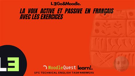 La Voix Active Et Passive En Fran Ais Avec Les Exercices