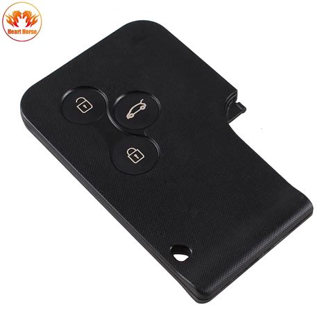 Buttons Key Card Case For Renault Clio Megane Scenic Grand Scenic Car