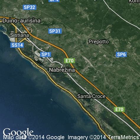 Mappa Di Duino Aurisina Cartine Stradali E Foto Satellitari