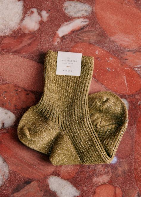 Lurex Socks Gold Octobre Ditions