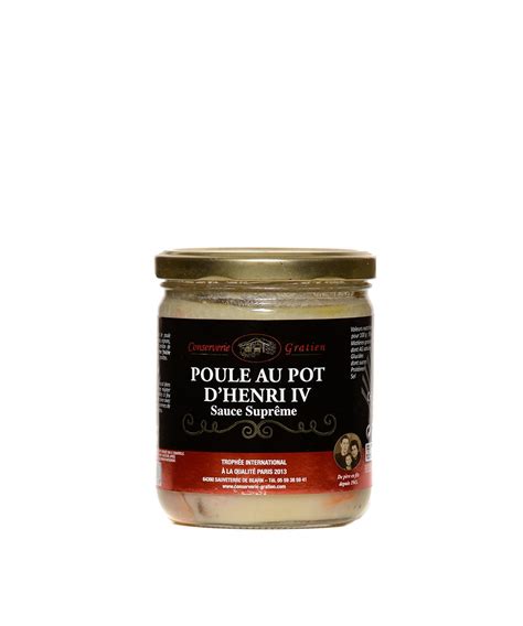 Poule Au Pot Henri Iv Cuisin E Sauce Supr Me