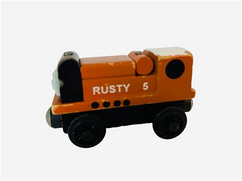 Thomas the Tank Engine Rusty Wooden Train Vintage 1994 White Roof - Etsy